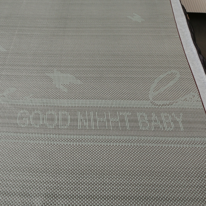 91家纺网 家纺一手货源 找家纺 能好家纺 2026春夏新款提花冰藤床裙款凉席席子 格调 灰绿