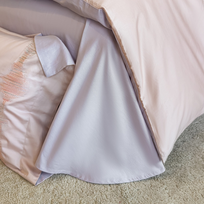 91家纺网 家纺一手货源 找家纺 欣宜家纺 2026春夏新款纯棉全棉长绒棉刺绣绣花高端礼盒四件套-漫舞 漫舞-粉紫