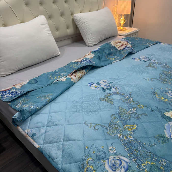 91家纺网 家纺一手货源 找家纺 被多多被业 2026新款磨毛印花夏被夏凉被空调被 爱丽丝-兰 开版