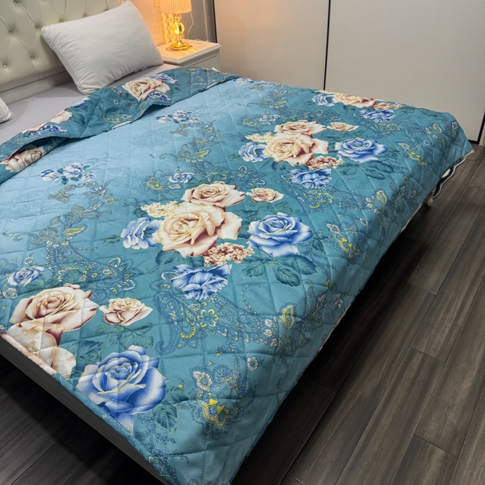 91家纺网 家纺一手货源 找家纺 被多多被业 2026新款磨毛印花夏被夏凉被空调被 爱丽丝-兰 开版