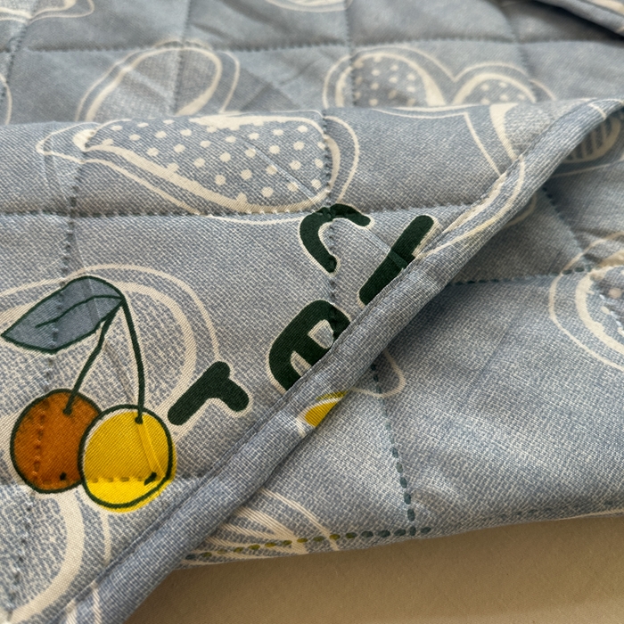 91家纺网 家纺一手货源 找家纺 被多多被业 2026新款磨毛印花夏被夏凉被空调被 爱心-浅蓝