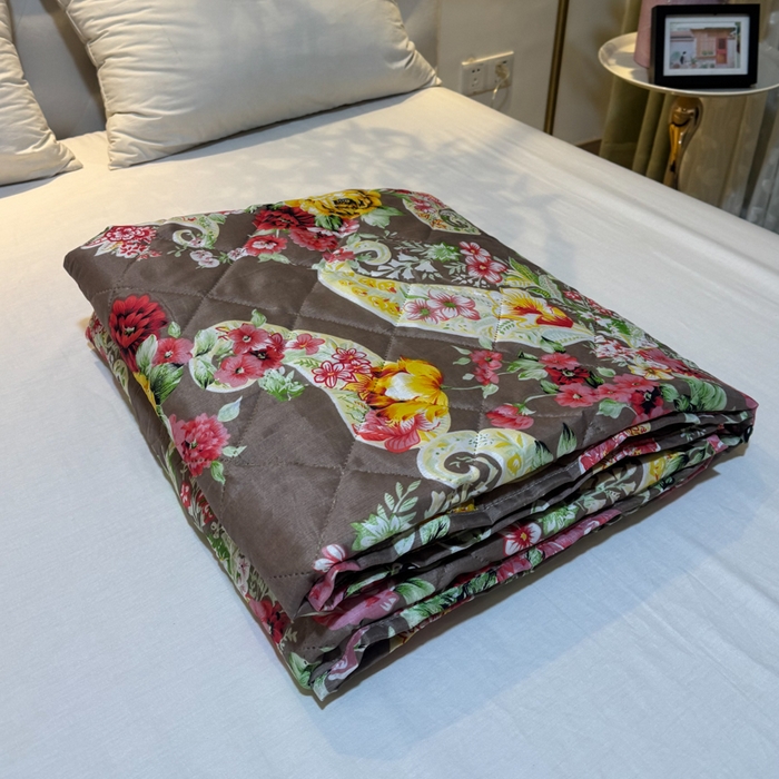 被多多被业 2026新款磨毛印花夏被夏凉被空调被 繁华语梦