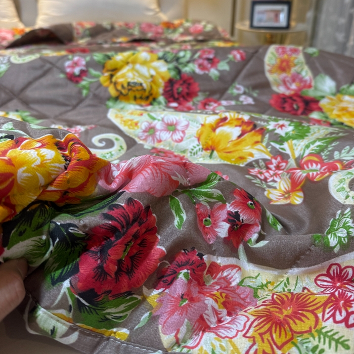 91家纺网 家纺一手货源 找家纺 被多多被业 2026新款磨毛印花夏被夏凉被空调被 繁华语梦