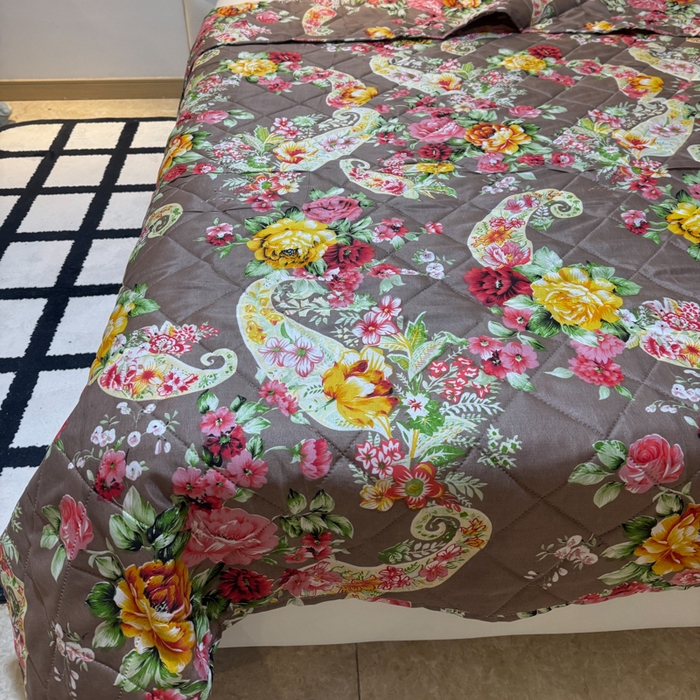 91家纺网 家纺一手货源 找家纺 被多多被业 2026新款磨毛印花夏被夏凉被空调被 繁华语梦