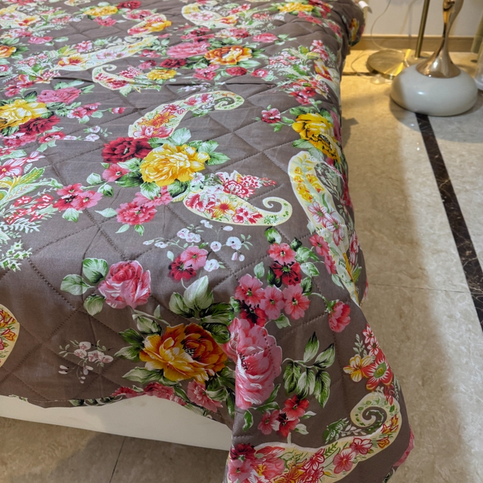 91家纺网 家纺一手货源 找家纺 被多多被业 2026新款磨毛印花夏被夏凉被空调被 繁华语梦