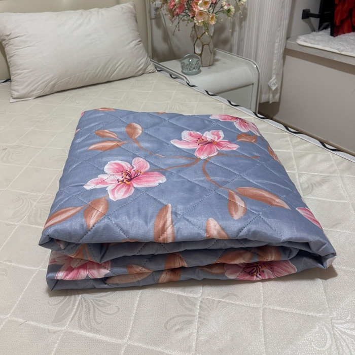 被多多被业 2026新款磨毛印花夏被夏凉被空调被 粉雾兰