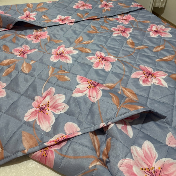 91家纺网 家纺一手货源 找家纺 被多多被业 2026新款磨毛印花夏被夏凉被空调被 粉雾兰