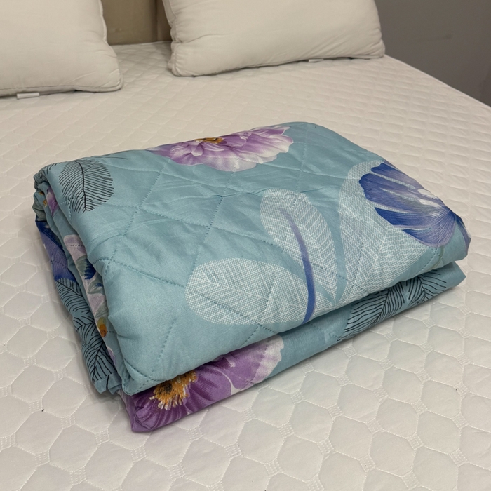 被多多被业 2026新款磨毛印花夏被夏凉被空调被 荷语