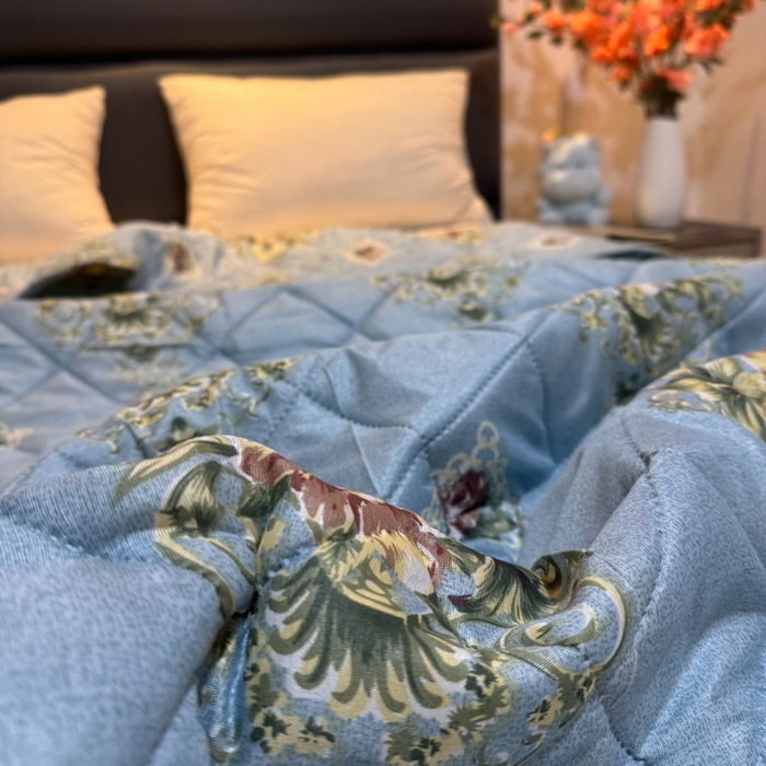 91家纺网 家纺一手货源 找家纺 被多多被业 2026新款磨毛印花夏被夏凉被空调被 花序