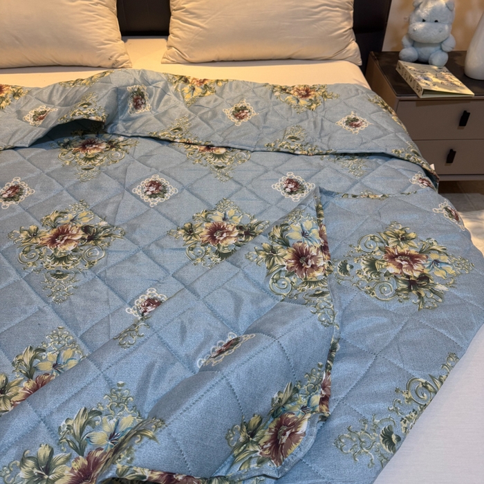 91家纺网 家纺一手货源 找家纺 被多多被业 2026新款磨毛印花夏被夏凉被空调被 花序