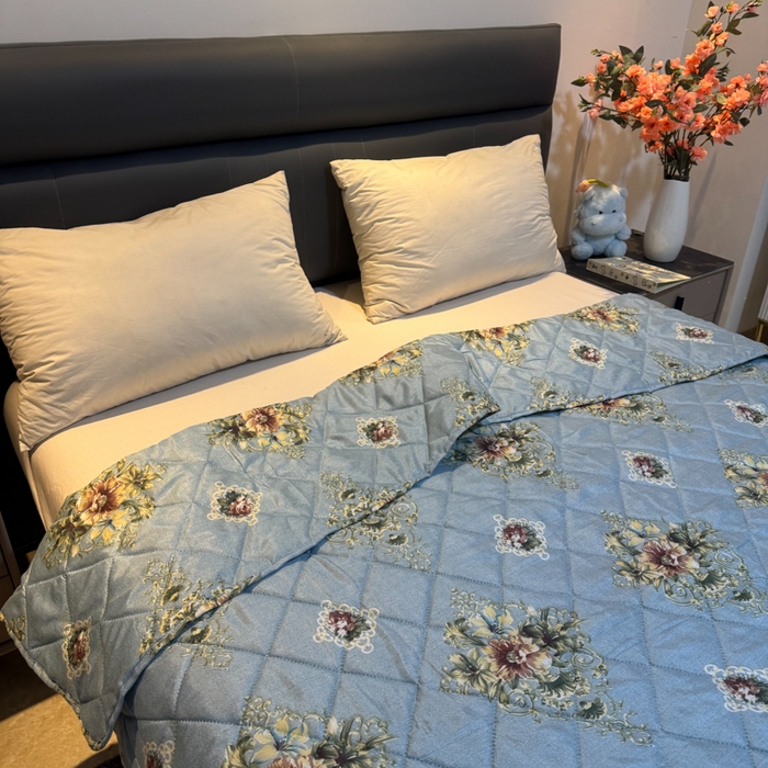 91家纺网 家纺一手货源 找家纺 被多多被业 2026新款磨毛印花夏被夏凉被空调被 花序