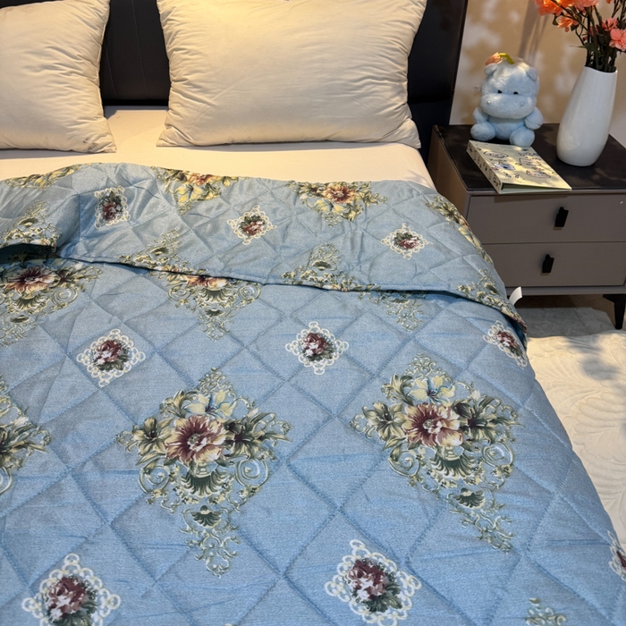 91家纺网 家纺一手货源 找家纺 被多多被业 2026新款磨毛印花夏被夏凉被空调被 花序