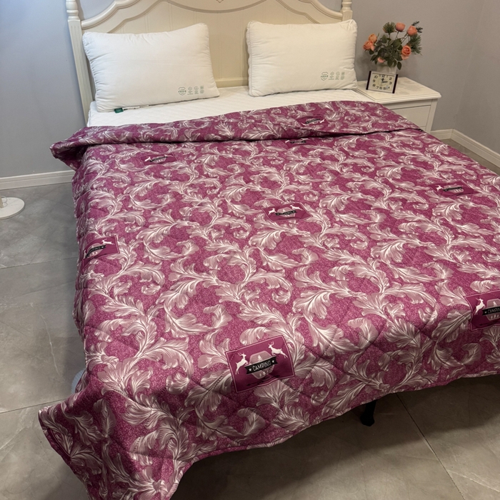 91家纺网 家纺一手货源 找家纺 被多多被业 2026新款磨毛印花夏被夏凉被空调被 迷情小鹿