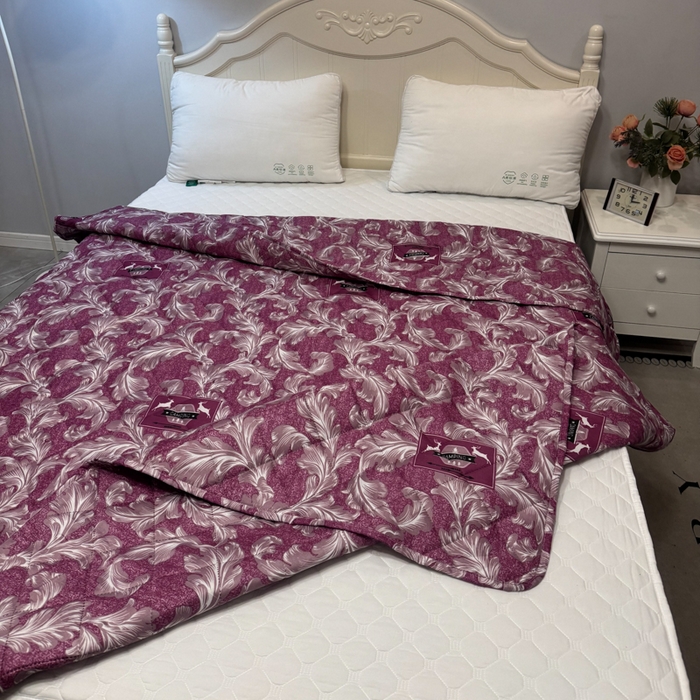 91家纺网 家纺一手货源 找家纺 被多多被业 2026新款磨毛印花夏被夏凉被空调被 迷情小鹿