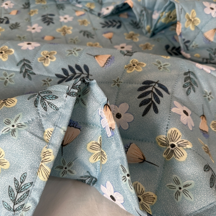 91家纺网 家纺一手货源 找家纺 被多多被业 2026新款磨毛印花夏被夏凉被空调被 青草绿