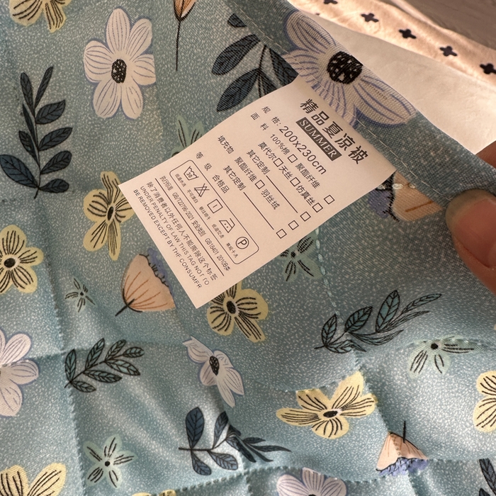 91家纺网 家纺一手货源 找家纺 被多多被业 2026新款磨毛印花夏被夏凉被空调被 青草绿