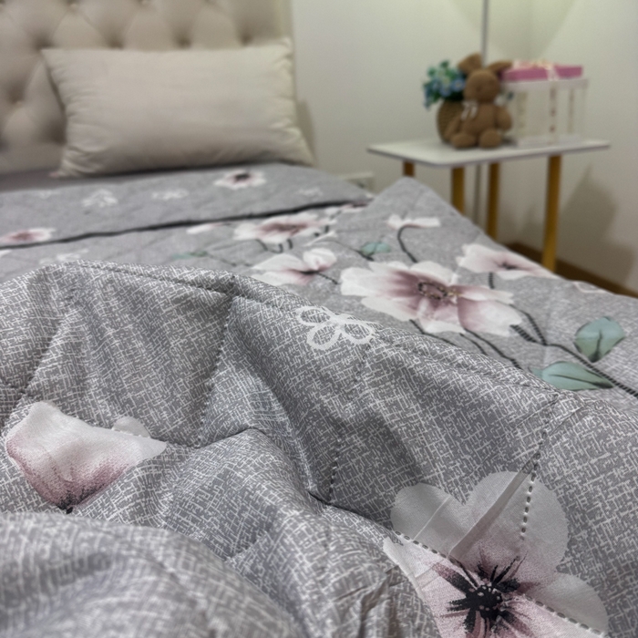 91家纺网 家纺一手货源 找家纺 被多多被业 2026新款磨毛印花夏被夏凉被空调被 晚棠