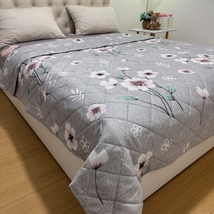 91家纺网 家纺一手货源 找家纺 被多多被业 2026新款磨毛印花夏被夏凉被空调被 晚棠