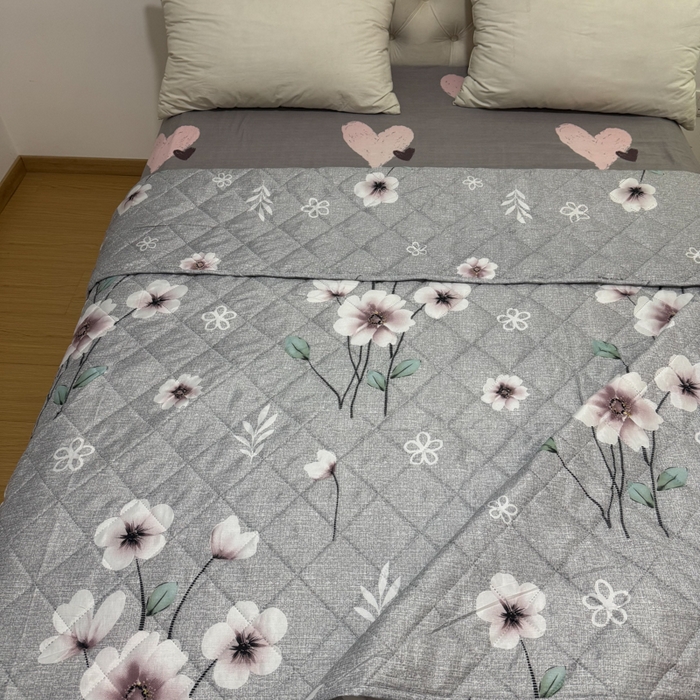 91家纺网 家纺一手货源 找家纺 被多多被业 2026新款磨毛印花夏被夏凉被空调被 晚棠