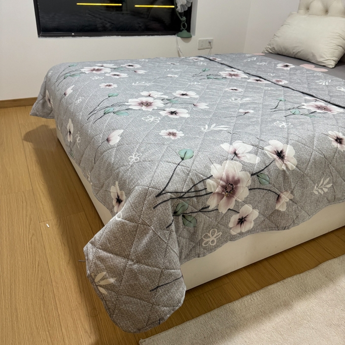 91家纺网 家纺一手货源 找家纺 被多多被业 2026新款磨毛印花夏被夏凉被空调被 晚棠