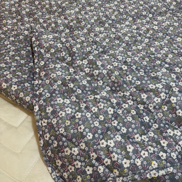 91家纺网 家纺一手货源 找家纺 被多多被业 2026新款磨毛印花夏被夏凉被空调被 小碎花-灰