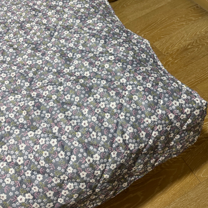 91家纺网 家纺一手货源 找家纺 被多多被业 2026新款磨毛印花夏被夏凉被空调被 小碎花-灰