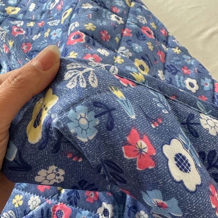 91家纺网 家纺一手货源 找家纺 被多多被业 2026新款磨毛印花夏被夏凉被空调被 小碎花-蓝