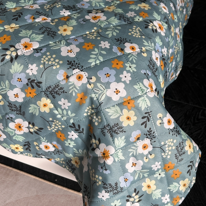 91家纺网 家纺一手货源 找家纺 被多多被业 2026新款磨毛印花夏被夏凉被空调被 小碎花-绿