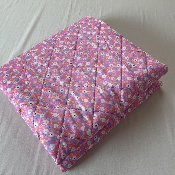 91家纺网 家纺一手货源 找家纺 被多多被业 2026新款磨毛印花夏被夏凉被空调被 小碎花-砖红