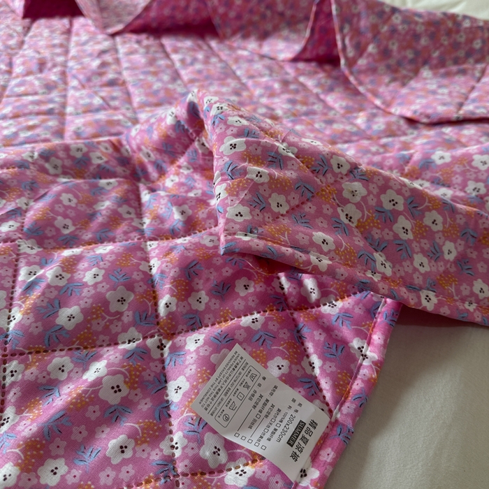 91家纺网 家纺一手货源 找家纺 被多多被业 2026新款磨毛印花夏被夏凉被空调被 小碎花-砖红