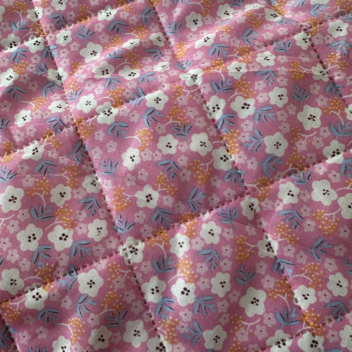 91家纺网 家纺一手货源 找家纺 被多多被业 2026新款磨毛印花夏被夏凉被空调被 小碎花-砖红