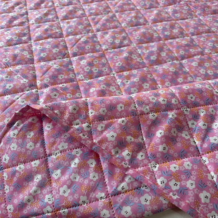 91家纺网 家纺一手货源 找家纺 被多多被业 2026新款磨毛印花夏被夏凉被空调被 小碎花-砖红