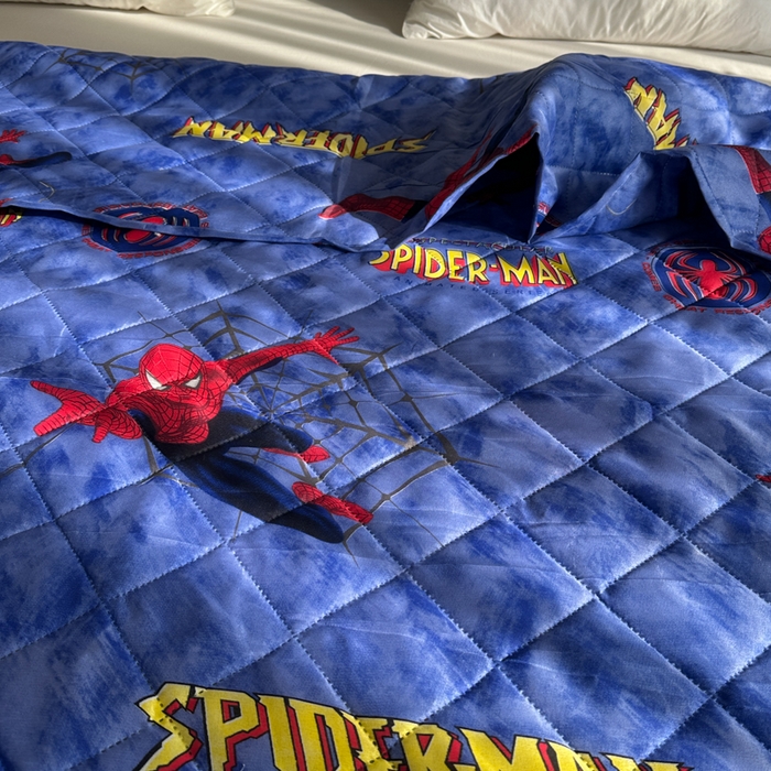 91家纺网 家纺一手货源 找家纺 被多多被业 2026新款磨毛印花夏被夏凉被空调被 蜘蛛侠