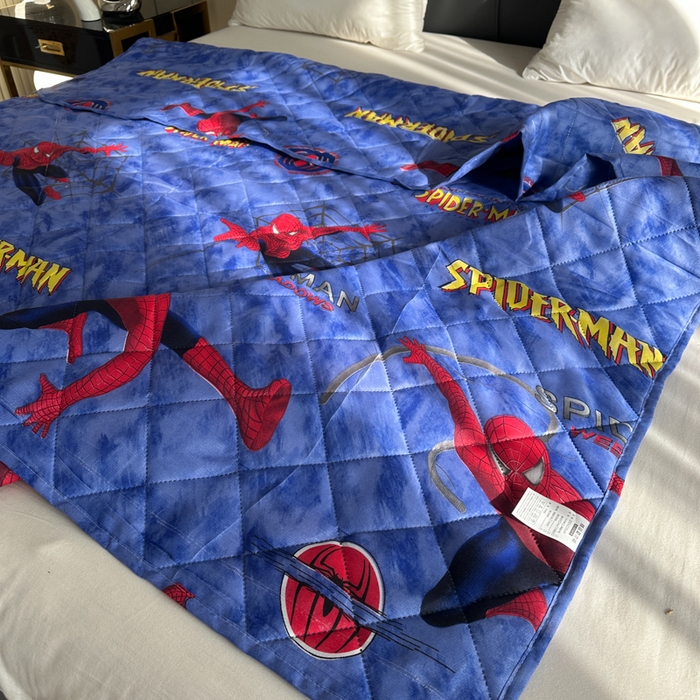 91家纺网 家纺一手货源 找家纺 被多多被业 2026新款磨毛印花夏被夏凉被空调被 蜘蛛侠