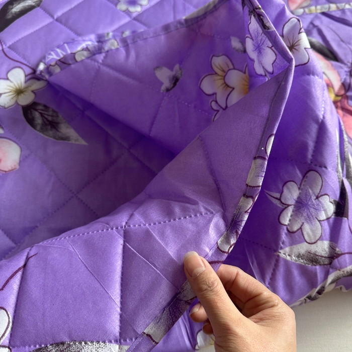 91家纺网 家纺一手货源 找家纺 被多多被业 2026新款磨毛印花夏被夏凉被空调被 紫色花海