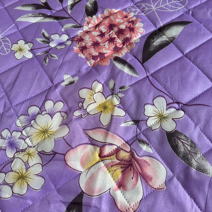 91家纺网 家纺一手货源 找家纺 被多多被业 2026新款磨毛印花夏被夏凉被空调被 紫色花海