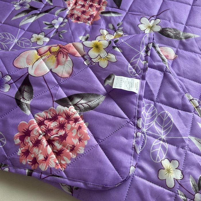 91家纺网 家纺一手货源 找家纺 被多多被业 2026新款磨毛印花夏被夏凉被空调被 紫色花海