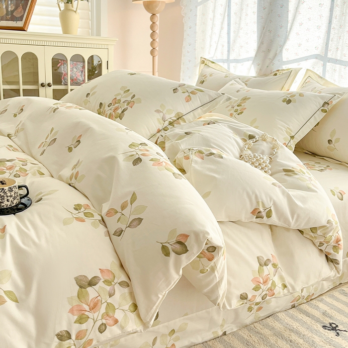 91家纺网 家纺一手货源 找家纺 帛美家纺 2026新款AA版全棉纯棉印花四件套 安夏