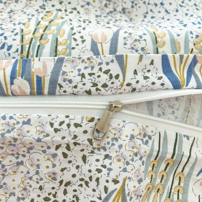 91家纺网 家纺一手货源 找家纺 帛美家纺 2026新款AA版全棉纯棉印花四件套 绿野