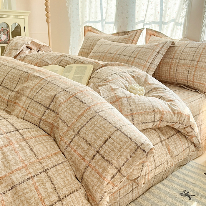 91家纺网 家纺一手货源 找家纺 帛美家纺 2026新款AA版全棉纯棉印花四件套 莫拉