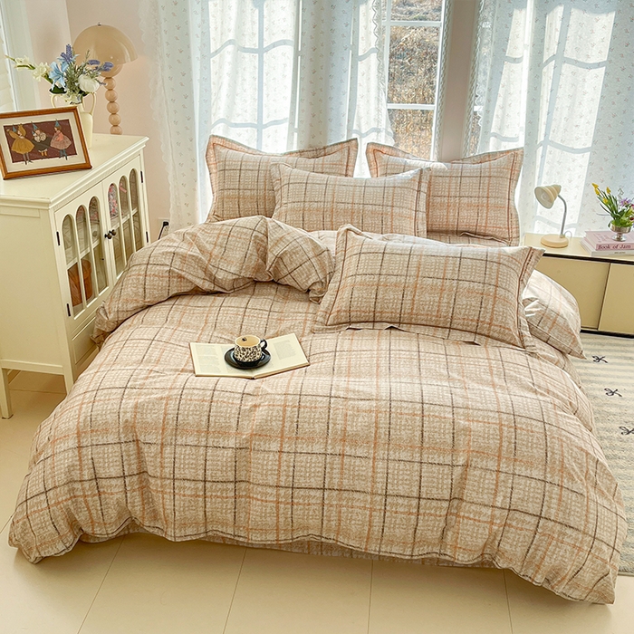 91家纺网 家纺一手货源 找家纺 帛美家纺 2026新款AA版全棉纯棉印花四件套 莫拉