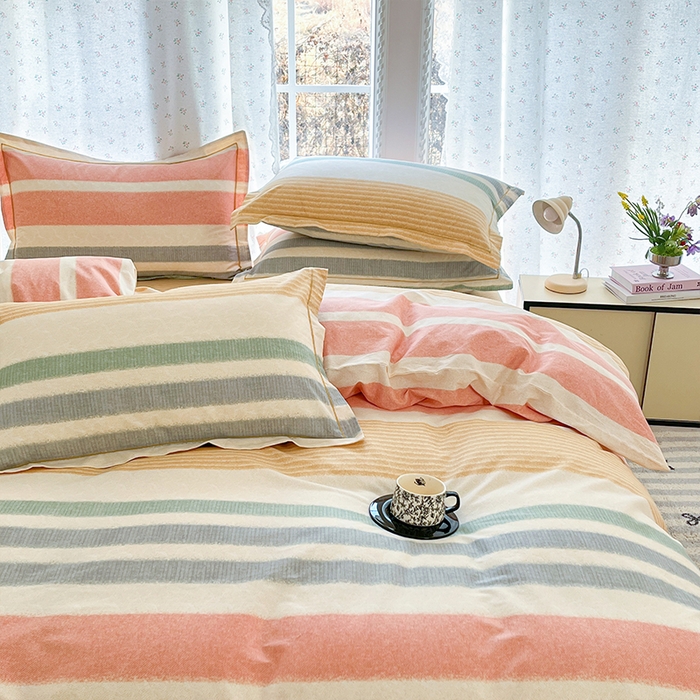 91家纺网 家纺一手货源 找家纺 帛美家纺 2026新款AA版全棉纯棉印花四件套 暖冬