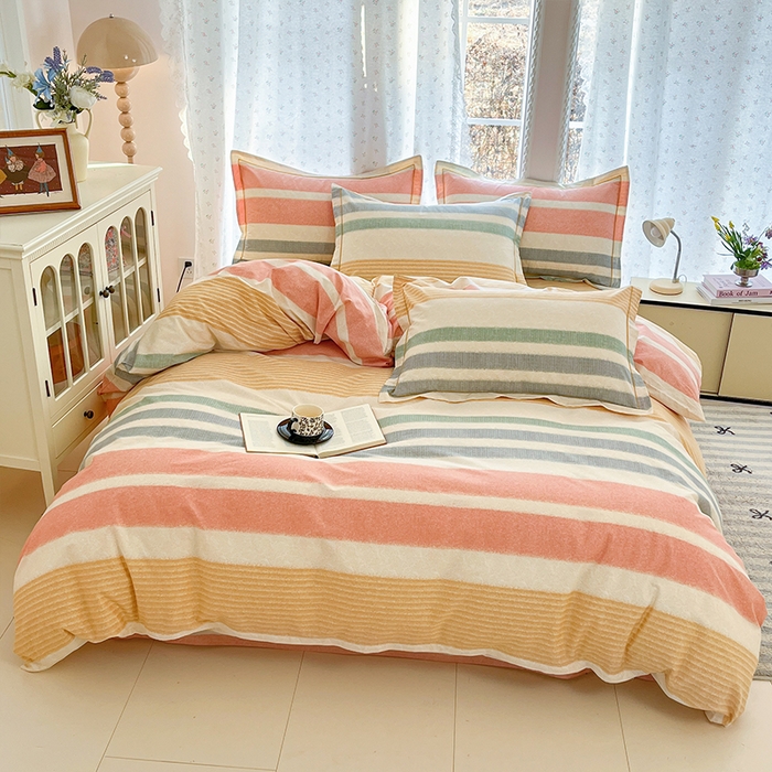 91家纺网 家纺一手货源 找家纺 帛美家纺 2026新款AA版全棉纯棉印花四件套 暖冬