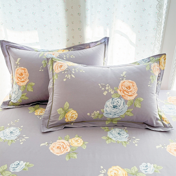 91家纺网 家纺一手货源 找家纺 帛美家纺 2026新款AA版全棉纯棉印花四件套 絮棠