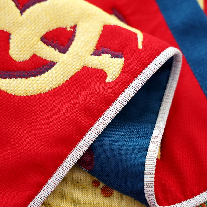 91家纺网 家纺一手货源 找家纺 朴尔家纺-毛巾被 2026新款全棉纯棉加厚八层纱布喜庆民族风婚庆系列枕巾单枕巾枕巾单件 好运连连