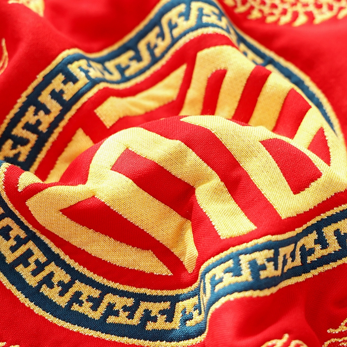 91家纺网 家纺一手货源 找家纺 朴尔家纺-毛巾被 2026新款全棉纯棉加厚八层纱布喜庆民族风婚庆系列枕巾单枕巾枕巾单件 平安喜乐