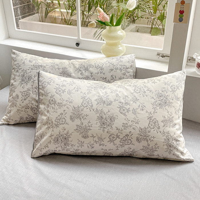 91家纺网 家纺一手货源 找家纺 瑞莱 2026新款全棉印花13070花卉系列四件套 洛莉