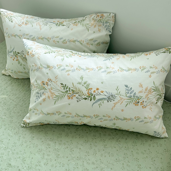 91家纺网 家纺一手货源 找家纺 瑞莱 2026新款全棉印花13070花卉系列四件套 百草集 