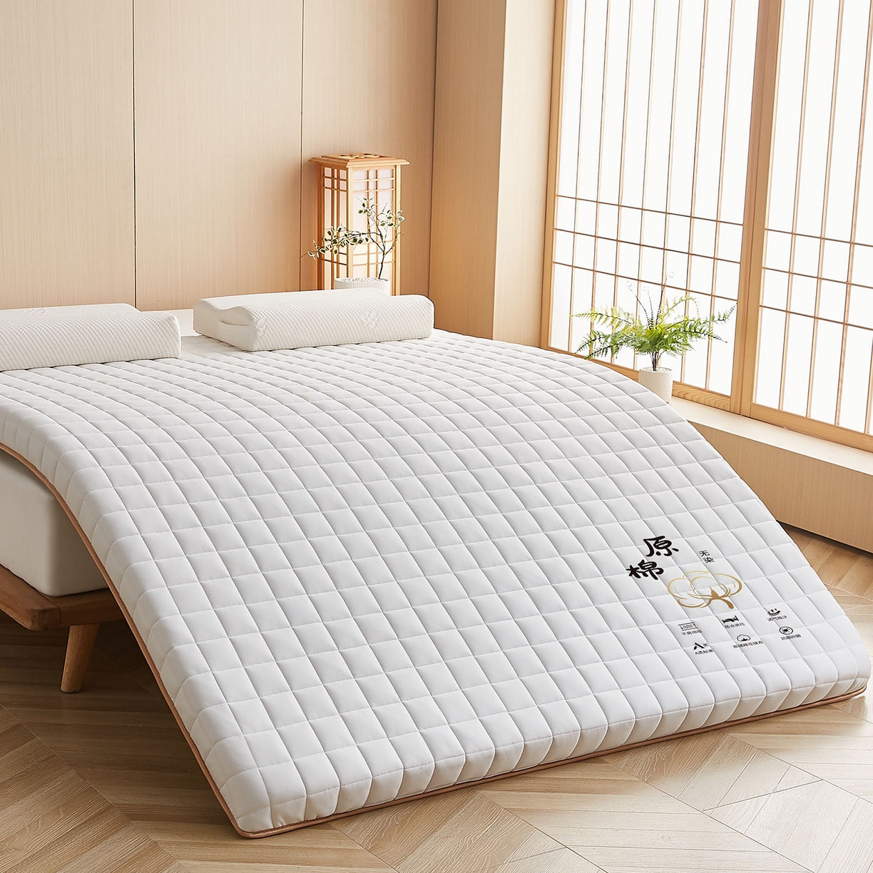 91家纺网 家纺一手货源 找家纺 （总）月茶家纺 2026新款A类原棉新疆棉花床垫