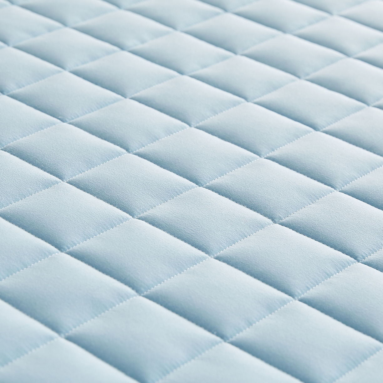 91家纺网 家纺一手货源 找家纺 月茶家纺 2026新款A类原棉新疆棉花床垫 原棉-晴空蓝